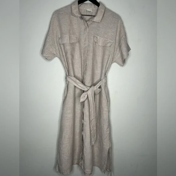 MILOOK Women’s Tina Dress  Size M 100% Linen. - Picture 6 of 17